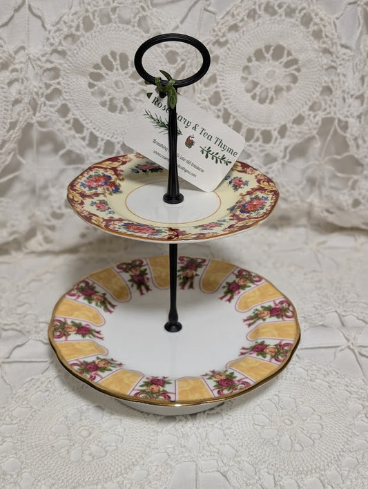 Two Tier Red and Yellow Roses