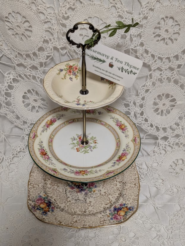 Three Tier Rose Chintz